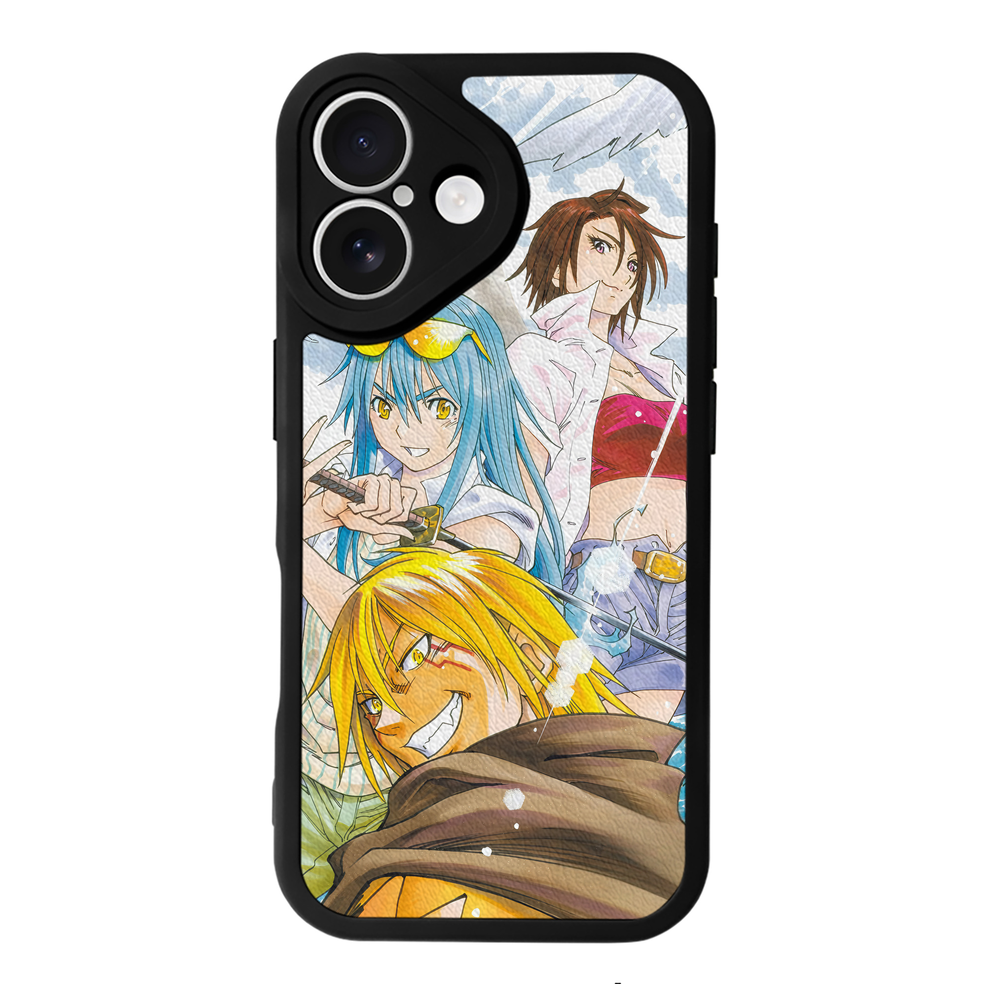 （画像用） 転スラ Regarding Reincarnated to Slime 【iPhone 16シリーズ対応】シリコンスマホケース（レザー調） 材質：シリコン